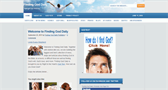 Desktop Screenshot of findinggoddaily.com